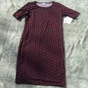 LulaRoe black & red Julia dress